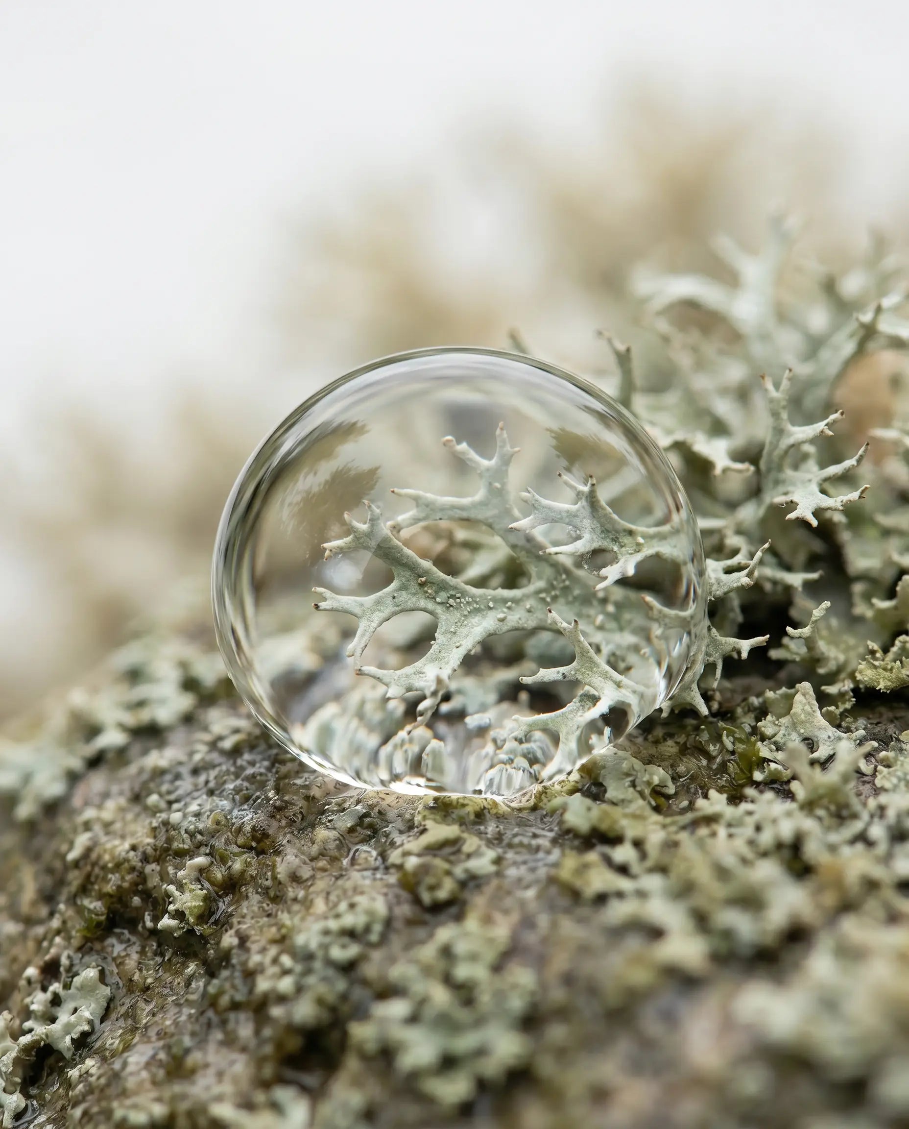 Alpine lichen - mountain botanical